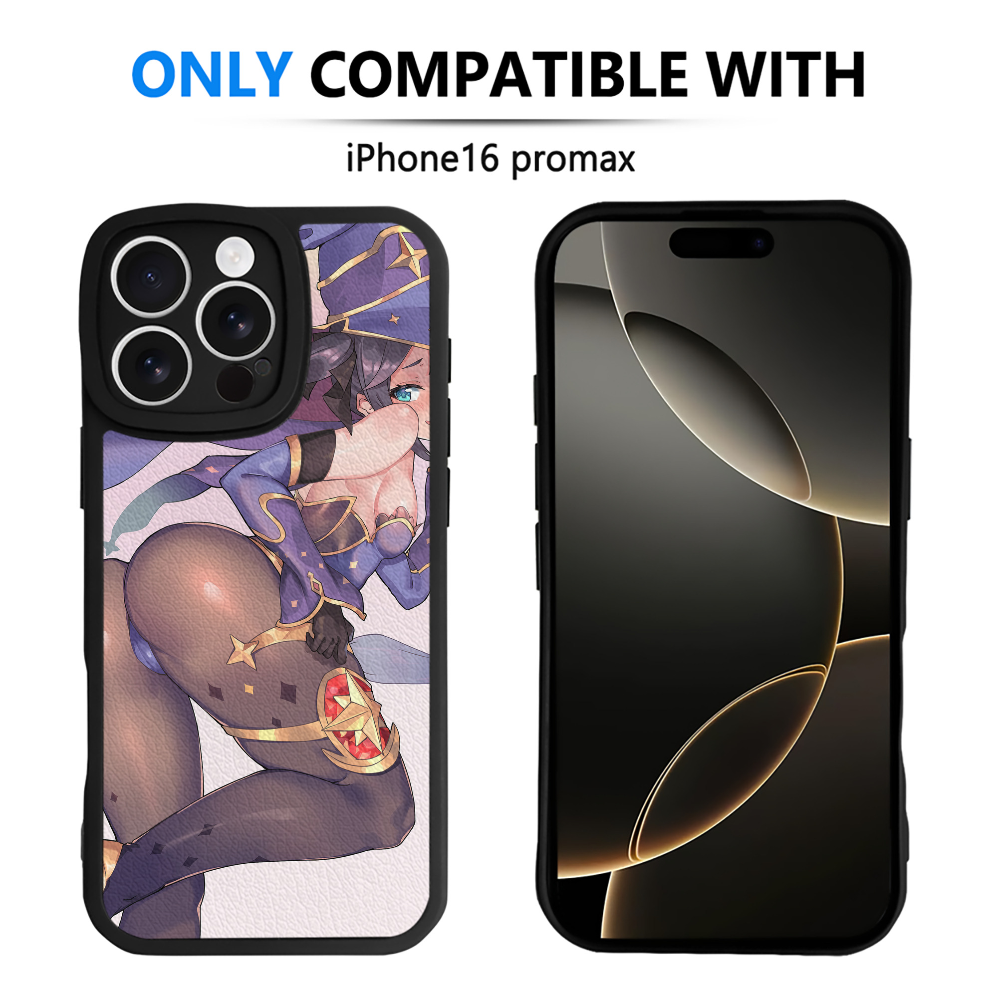 げんし神 genshin 【iPhone 16シリーズ対応】シリコンスマホケース（レザー調） 材質：シリコン